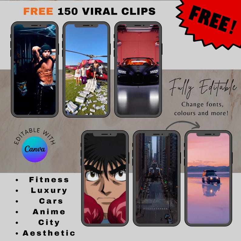 1,000+ Viral Reels Videos Anime Bundle, Viral Anime Clips, Youtube Shorts & Tiktok, Instagram Mrr/PLR, Anime Reels, Anime Clips, Anime